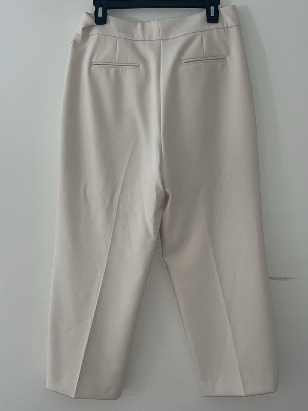 Ann Taylor Petite Ivory Cropped Dress Pants - Picture 2 of 3